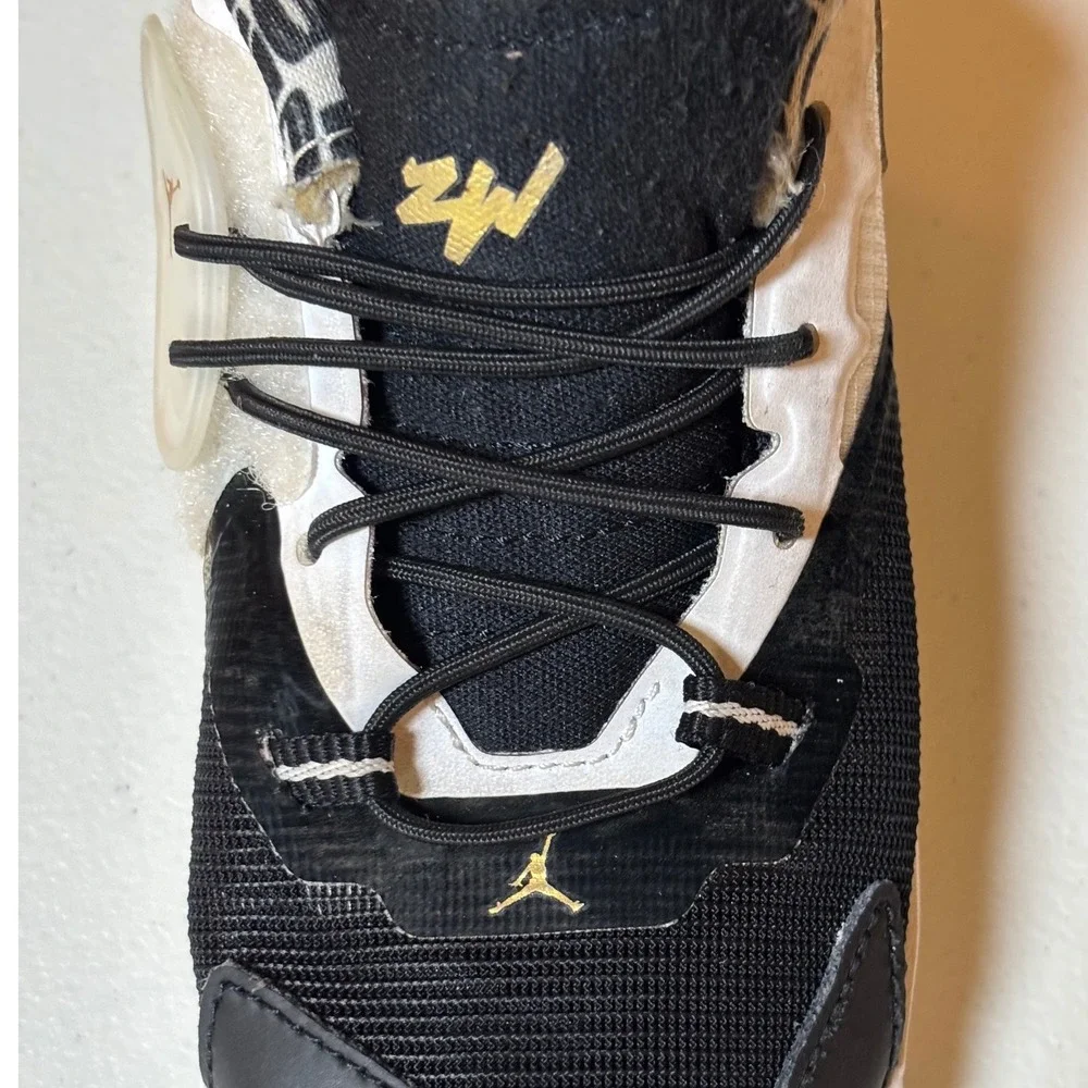 Jordan X Zion 1 DC2023-002 Toddler‎ Kids Shoes Size 8C Black White Sneakers
